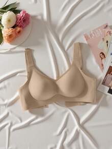 2pcs/Set Minimalist Comfortable Sports Bras For Women, Wireless, Solid Color - Multicolor - View 5