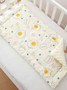 新生儿婴儿床豌豆绒小号床垫 - 彩色 - 查看 18