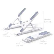 Acer 【宏碁官方正品】AMS026 笔记本电脑支架，8 档高度可调，可折叠，便携，符合人体工学设计，节省空间，经久耐用且稳定 - 白色 - 查看 3