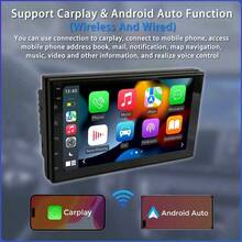 7 Inch 2 Din 2+64G Android 14 Car Radio With Wireless CarPlay & Android Auto, FM Radio, Steering Wheel Control, Multi-Language Audio System Head Unit - 2+64G+CarPlay+Camera - View 6