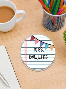 1pc Personalized Customized Teacher Coaster Gift, End Of Year Gift, Teacher Coaster, Personalized, Christmas Teacher Gift, Teacher Appreciation Gift