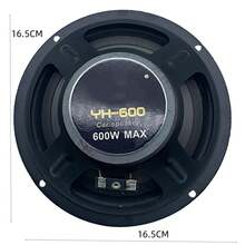 2 altavoces coaxiales de 6,5 pulgadas, universales, estéreo, de alta sensibilidad y 600 W - A - Ver 2