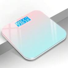 Bascula Digital Corporal,Báscula De Peso De Baño Con Pantalla Led Y Vidrio Templado,Digitales Scale Automático Del Cuerpo,Escala Pesa De Personal 180kg,Negro Balanza Para Familia,Cocina,Baño - Multicolor - Ver 7