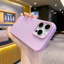 New Solid Color Phone Case For 16 15 14 13 12 11 Pro Max 16Pro Soft Silicone Shockproof Protective Accessories Cover.Holiday Phone Accessories.Suitable For Gifting To Lovers Stitch Customizable Things 13 Case Custom Phone Case 1 Hot Selling Item Case Exquisite Festival Gift Great For Holiday Parties - 橘色 - 查看 5