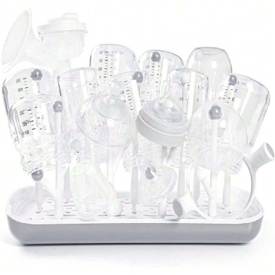 Bandeja de Secado para Biberones(Bottle Drying Rack), Estante de Secado de Viaje Estante para Secar Los Biberones del,39768861 - Marrón - Ver 1