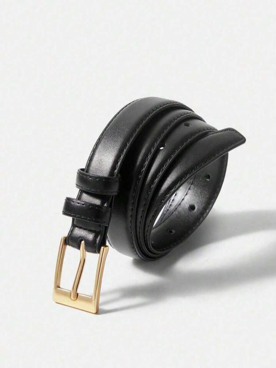 Stylish And Fashionable Versatile Belt, Suitable For Jeans, Casual Trousers, Suits And Everyday Dresses. - màu đen - Xem 1