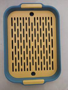 1pc PP Material Double-Layer Square Pet Litter Box, Removable And Washable, Suitable For Rabbits, Guinea Pigs And Other Small Animals, All Season - Multicolor - View 14