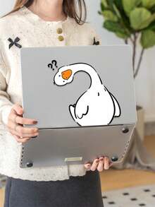 1 Piece, Quirky Duck Design | Frosted Acrylic Ultra-Thin Laptop Case | Compatible With Air13 2025/Pro16 M3 M2 | Fingerprint-Resistant, Shockproof, And Heat-Dissipating | An Essential Protective Case For Office And Study Use. - Multicolor - View 3