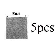 1/5/10pcs Bamboo Charcoal Fiber Kitchen Cleaning Cloths, Dish Rags, Absorbent Thickened Dishcloths, Household Cleaning Supplies - Black and White - View 20