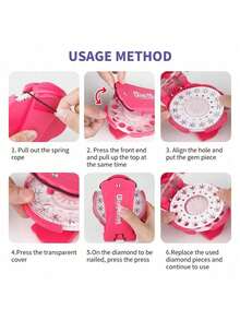 Diamond Hair Gem Stamper Kit - 180 Crystal Rhinestone Bling Hair Applicator Starter Set, DIY Hair & Accessory Bedazzler Tool, Sparkly Styling Gift For All Hair Types - Multicolor - View 5