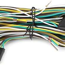 Kit de Arns de Cableado de Remolque de 4 Vas, 36 Pies, 8,5 + 2,4 M, 4 Cables, 4 Planos, 4 Pines, Juego de Conector de Arns de Cableado de Luz de Remolque con Enchufe Macho Hembra para Uso General - como se muestra en la figura - Ver 8