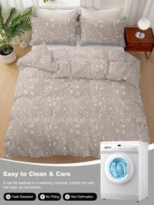 Bộ 3 ga trải giường họa tiết hoa, được làm từ chất liệu microfiber cao cấp siêu mềm mại và thoáng khí, phù hợp cho mọi mùa, có thể giặt máy, chống phai màu, chống xù lông, chống co rút, chống nhăn, trang trí phòng ngủ theo phong cách Bohemian/Farmhouse/Modern Minimalist thời trang, dễ bảo quản, phù hợp với giường cỡ Twin/Full/Queen/King, lý tưởng cho nhà ở, ký túc xá, căn hộ, khách sạn, nhà nghỉ dưỡng và làm quà tặng. - Nhiều màu - Xem 10