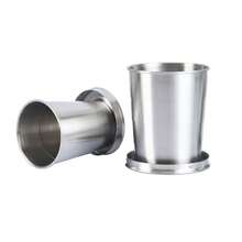 Stainless Steel Folding Cup Outdoor Camping Wash Cup Portable Creative Compression Cup Mini Small Wine Cup Beer Cup - Thép không gỉ - Xem 6
