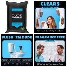 Flushable Wipes For Adults Unscented 18 Count Vitamin E And Aloe Septic - 1 - View 1