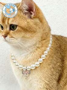1 Piece Light Luxury Butterfly Pendant Pet Necklace Handmade Beaded Cat Collar Dog Necklace Jewelry Collar Pet Clothing Decoration Dogs Kitten Collar Pet Collar Kitty Collar Cartoon Cat Collar Pet Gifts Photo Shoot Prop Cute Pet Necklace Dog Necklace Puppy Necklace Doggy Necklace