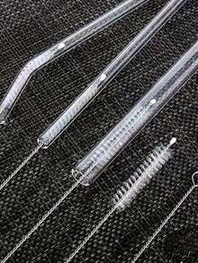 1/5/10支装可重复使用不锈钢清洁刷 - 完美清洁玻璃、硅胶、金属吸管等！是复活节、教师节、生日、圣诞节的理想礼物。吸管清洁工具，适合大学生使用，便携式宿舍吸管清洁刷。 - 彩色 - 查看 3