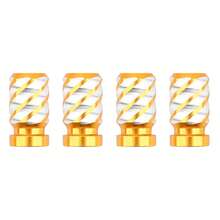 4pcs Fashionable Aluminum Alloy Tire Valve Stem Caps To Upgrade Your Vehicle - Universal, Anti-Rust, Easy To Install, Suitable For Cars, Motorcycles And Bicycles - Multicolor - View 9