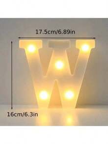 6.3IN Decorative Led Light Up Number Letters, White Plastic Marquee Number Lights Sign Party Wedding Decor Battery Operated Number - Multicolor - View 44