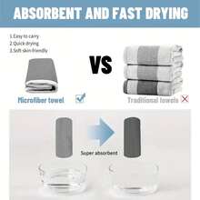 250gsm Super Absorbent Microfiber Beach Towel - Modern Leaf Pattern, Soft Quick-Dry Knit Fabric, Sand-Free, Ideal For Camping & Outdoor Activities, Essential For Summer Beach (1 Piece) - Multicolor - View 7