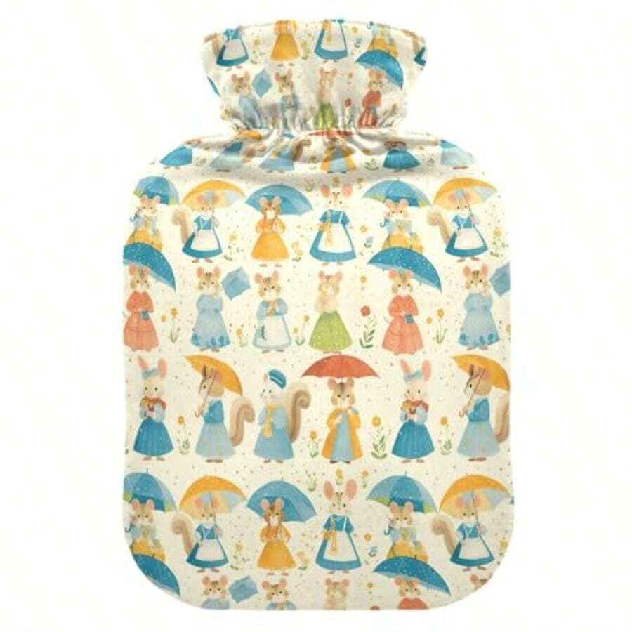 HLJ  Chic Cartoon Mouse Hot-Water Bottle With Soft Cover 2L Hot Water Bag For Period Cramps134 - ChicCartoonMouse - View 1