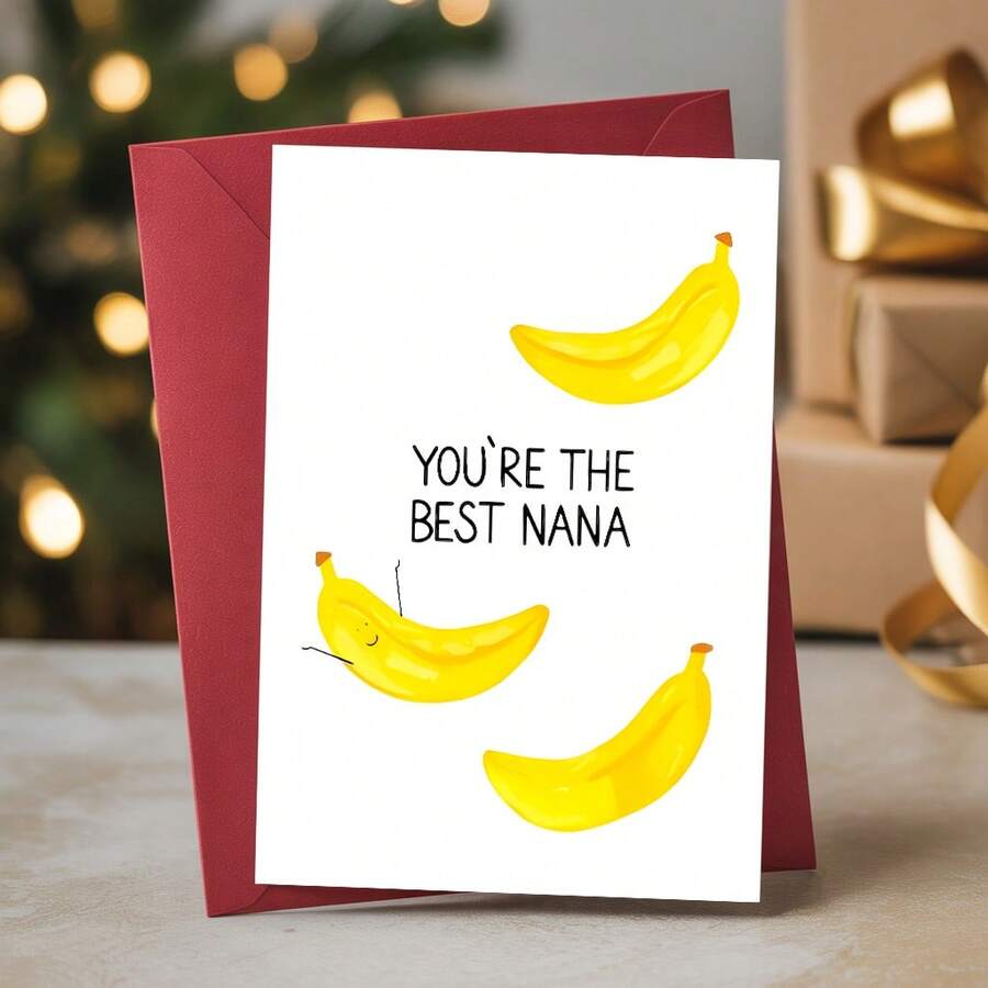 1张趣味奶奶贺卡 | “您是最棒的奶奶”温馨祝福卡，附信封 - A - 查看 1