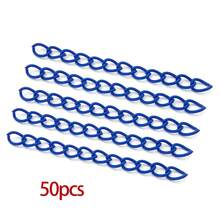 50pcs Colorful Chain Extender For Jewelry Making Spray Paint Iron Tail Extender Chain Necklace Bracelet Extension Chain For Necklace Bracelet Earring Jewelry Making Finding - Multicolor - View 18