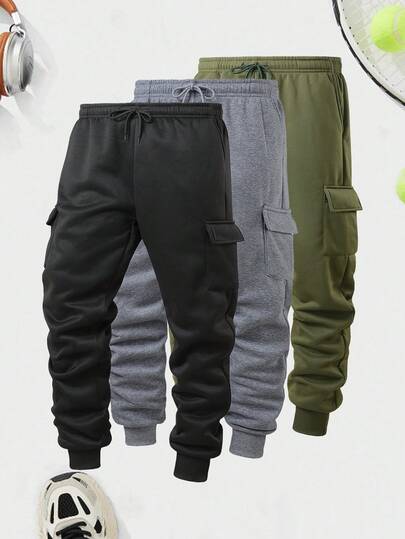Pantaloni cargo da uomo con fodera termica, slim fit, con tasche, comodi e aderenti, adatti per uso quotidiano, lavoro, viaggio, corsa, casual, ufficio, fitness e attività all'aperto