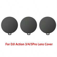 3pcs Silicone Lens Caps, Compatible With DJI Osmo Action 3/4/5Pro/6 Camera, Scratch-Resistant Protective Cover