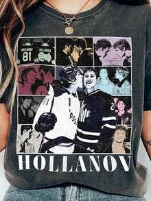 Vintage Hudson Williams Connor Storrie Shirt, Team Hollanov Gift For Fan Man Woman Unisex T-Shirt - màu đen - Xem 1