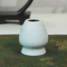 中秋月白抹茶筅礼盒（宋式抹茶筅+白釉斑点茶碗+不锈钢茶漏+竹制茶勺+筅架）| 中秋阖家宴/伴手礼 优雅斑点釉+全套日式抹茶冲泡套装 - 彩色 - 查看 6