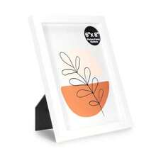 White 8x6 Photo Frames Set Of 3 With Acrylic Glass For Table Top Display And Wall Mounting Picture Frame - White - View 7