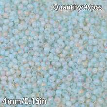 95颗彩色磨砂玻璃珠，珠宝制作DIY工艺珠子，配件和缝纫用品 - DIY - 查看 20