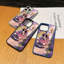 Mickey Mouse Clubhouse Character Patterned Phone Case Featuring A Joyful Design. Mickey Mouse, Minnie Mouse, Donald Duck, Daisy Duck, Goofy Dog, Compatible With IPhone 17, 17 ProMax, 17 Pro, 17 Air, 16, 15, 14, 13, 12 Pro 11 XsMax Xs Xr X And Galaxy Models, With Shockproof Protection And Magnetic Case. A Fun Gift For Disney Fans ,Mickey Fans, Family, Friends, Birthdays, Holidays, And Special Occasions. A Delightful Addition To Your Phone Accessories. - Hồng - Xem 2