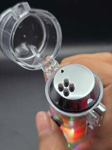 Encendedor de plasma recargable con brújula y linterna ideal para camping y senderismo. - Naranja - Ver 5