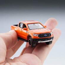 Bburago 1:64 橙色 2019 福特 Ranger 皮卡车压铸金属玩具模型 - 2019 Ford Ranger - 查看 3