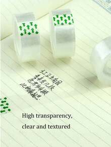 1/48卷透明文具胶带，小号胶带，小碎花图案胶带。这是一款办公及学生文具胶带，适合办公室和学校使用。