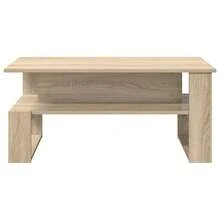 vidaXL Mesa baja Chêne Sonoma 90 x 50 x 40 cm madera de ingeniería - Marrón - Ver 5
