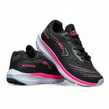 Men's Modern Unisex Stylish Athletic Shoes, Lightweight, Comfortable, Durable, Ideal For Gym, Walking, And Everyday Use, Sizes 34 To 43 - 玫紅色 - 查看 2