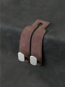 2-In-1 Velvet Car Headrest Hook, Dual Hook Car Headrest Hanger, Car Wallet Clip, Universal Headrest Double Hook, Car Interior Storage Hanger Accessories - Double Hook Style - View 9