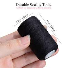 Kit de herramientas profesionales para extensiones de cabello - 200 perlas de silicona + pinzas de 3 orificios + hilo de coser + herramienta de bucle + 4 tipos de agujas de ganchillo + mini elástico para el cabello con estuche de almacenamiento - Juego de peinado DIY - Multicolor - Ver 6