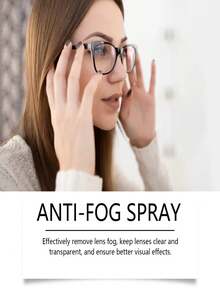 Anti-Fog Spray For Glasses, Glasses Anti-Fog Cleaning Solution For Clear Vision, Water-Resistant, Portable Defogging Agent - Liquid - View 4