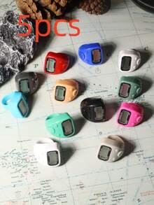 1 cái - 5 cái - 10 cái Bộ đếm LED mới 2026, Ramadan, Giáng sinh, Halloween, Ngày lễ, Bộ đếm LED đeo ngón tay nhỏ gọn, di động, LED dùng cho học tập, tập thể dục, thờ cúng, cầu nguyện, sử dụng tại nhà, giảm căng thẳng, thể thao, yoga, golf, các hoạt động đếm khác, Trung Đông Ả Rập, Hồi giáo, đeo được trên ngón tay, thao tác tiện lợi, thích hợp để đếm khi đan len, đếm khi cầu nguyện, đếm bước chân, đếm khi chơi game và các hoạt động đếm khác. - Nhiều màu - Xem 15