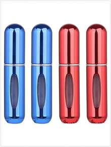 1个/2个/3个/4个/5个装 5毫升便携式迷你香水可填充喷雾瓶，配有香水泵头，适合旅行和户外使用