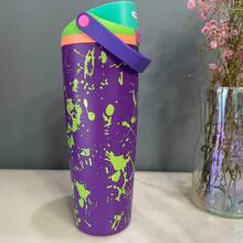 30 Oz  Outdoor Sports Water Cup Water Bottle Stainless Steel Vacuumowala Insulated Cup With Lid And Straw Suitable For Water, Iced Tea Or Coffee. - 彩色 - 查看 11