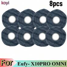 Compatible With Eufy X10 Pro Omni: Reusable Mop Pads + T Angle-Free Roller Brush + HEPA Filters Set - Multicolor - View 13