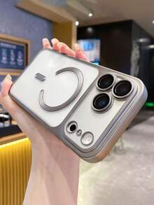 Luxury Matte Translucent Magnetic Phone Case Compatible With IPhone 17ProMax 17Pro 17Air 17 Pro Max 16 15 Pro Max Cases For Magnetic Wireless Charging Shockproof Back Cover - Titanium Gray - View 3