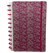 Smart Notebook A6 A5 B5 A4 Black Planner Diary Detachable Removable Discs Study Cover - 美人魚 - 粉紅色 - 查看 1
