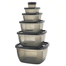 12pcs Minimalist Food Storage Container Set, 6 Microwave- Leak-Proof Lunch Boxes, Practical Gift For Spring - Multicolor - View 13