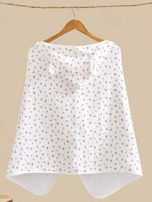 1pc 0-5 Years Old Infant & Toddler Soft Printed Hooded Bathrobe, Towel Cloak, Suitable For All Seasons - Multicolor - View 4