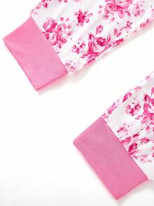MOSSRIVER Baby Girls Pink Bow And Floral Print Long Sleeve Tee & Pants Set - Sweet Mother's Day/Father's Day Outfit - Màu Hồng baby - Xem 7